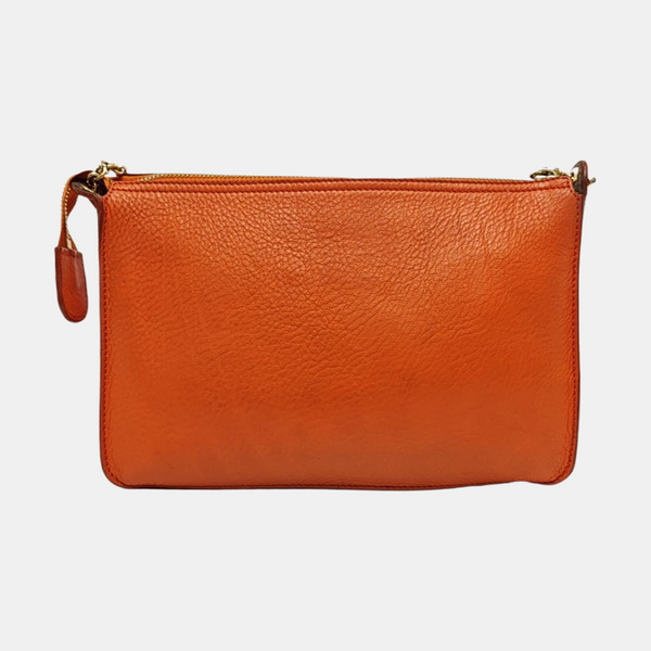 Calfskin Crossbody Bag Orange