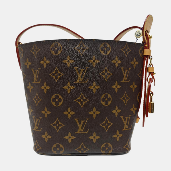 ALL IN Monogram Coated Canvas Brown