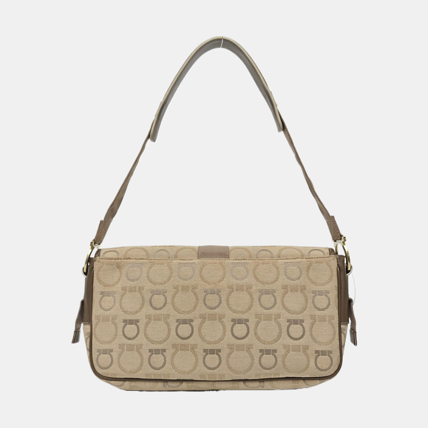 Fabric Top Handle Bag Beige