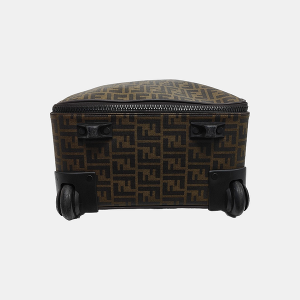 Coated Canvas Luggage Brown