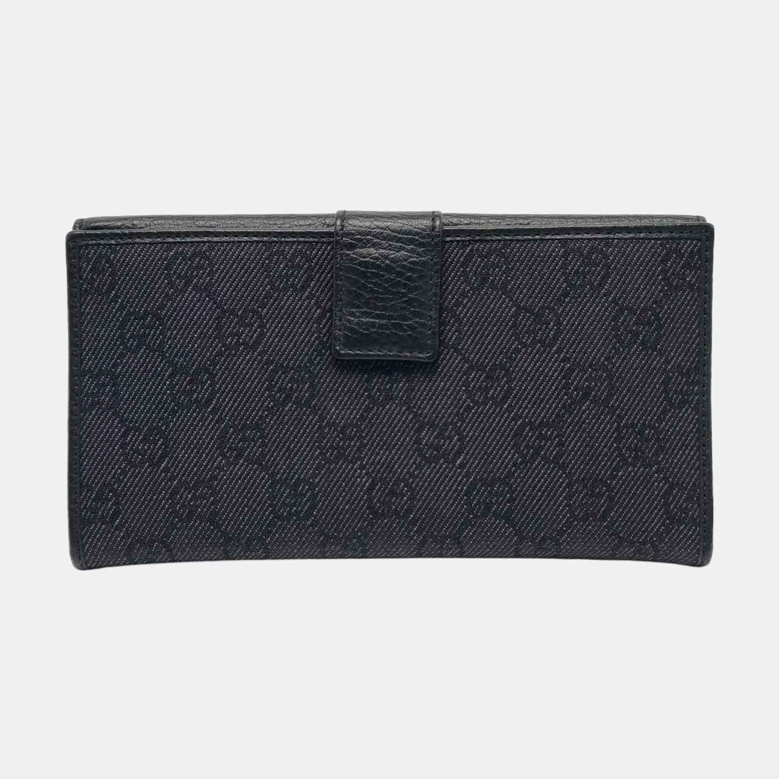 Swing Monogram Calfskin Black Wallet
