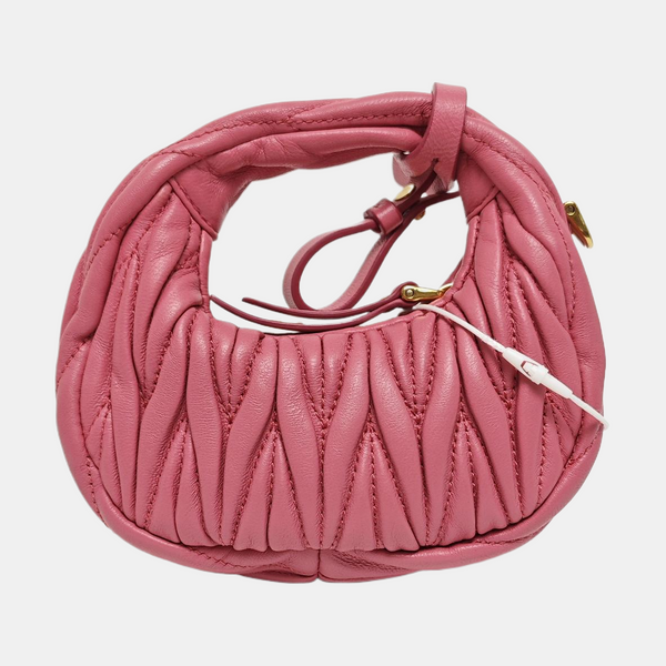 Wander Matelassé Quilted Lambskin Red