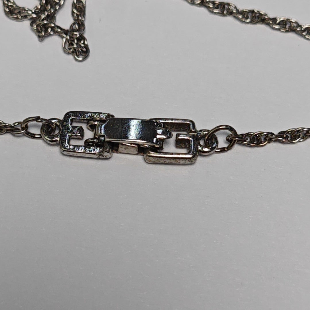 G Link Metal Silver Necklace