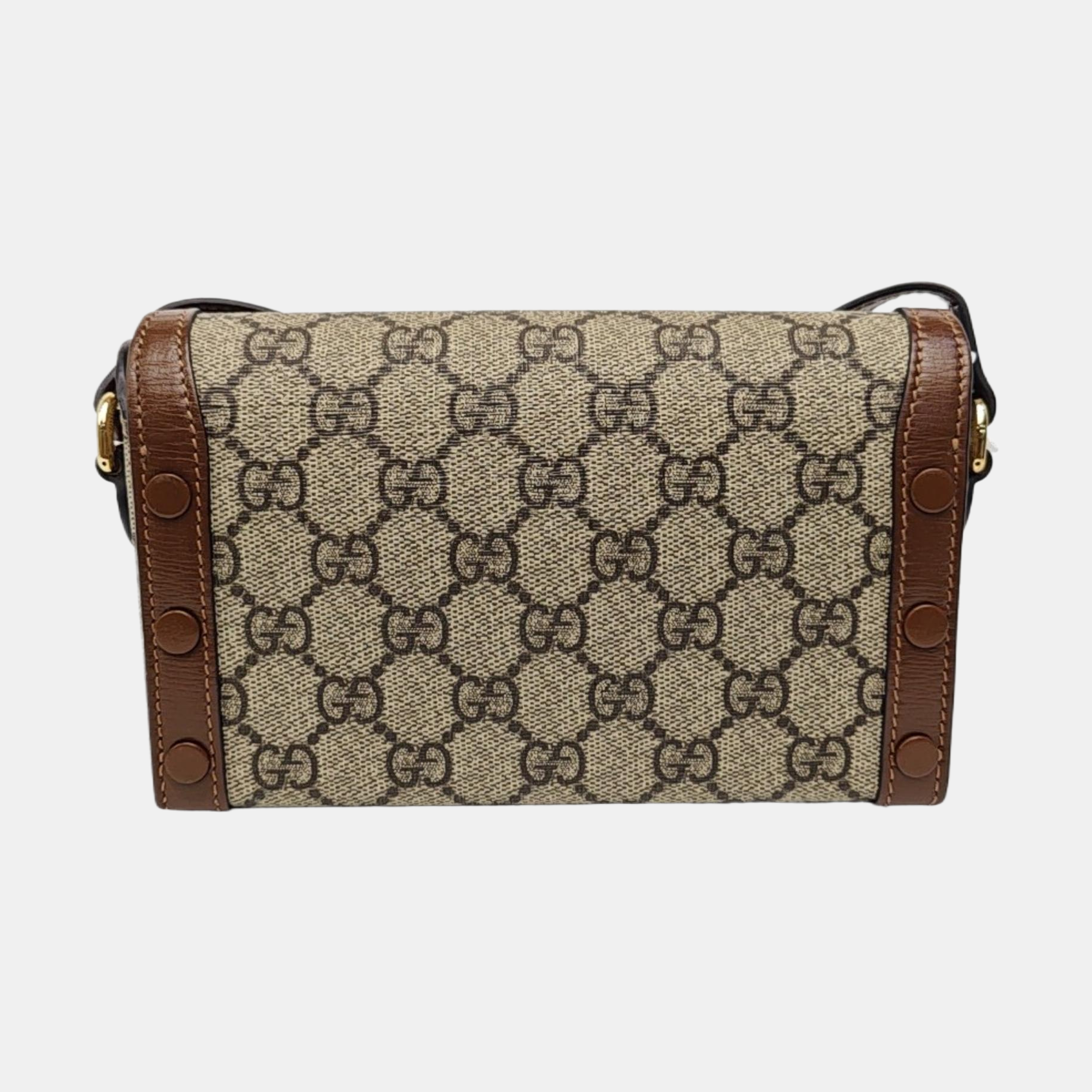 Horsebit 1955 Mini Monogram Coated Canvas Beige