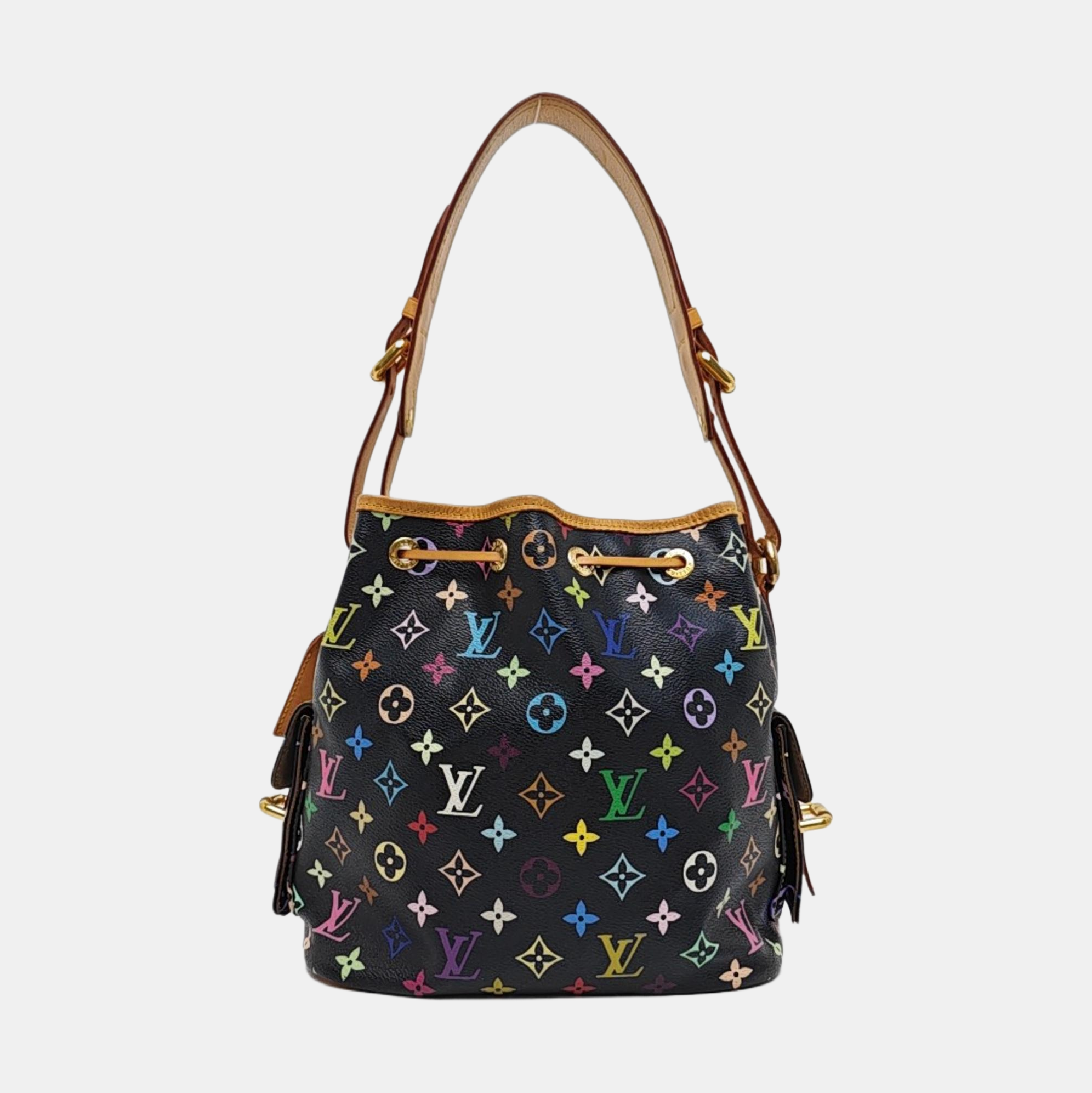 LV × TM NÉONOÉ MM Monogram Coated Canvas Black