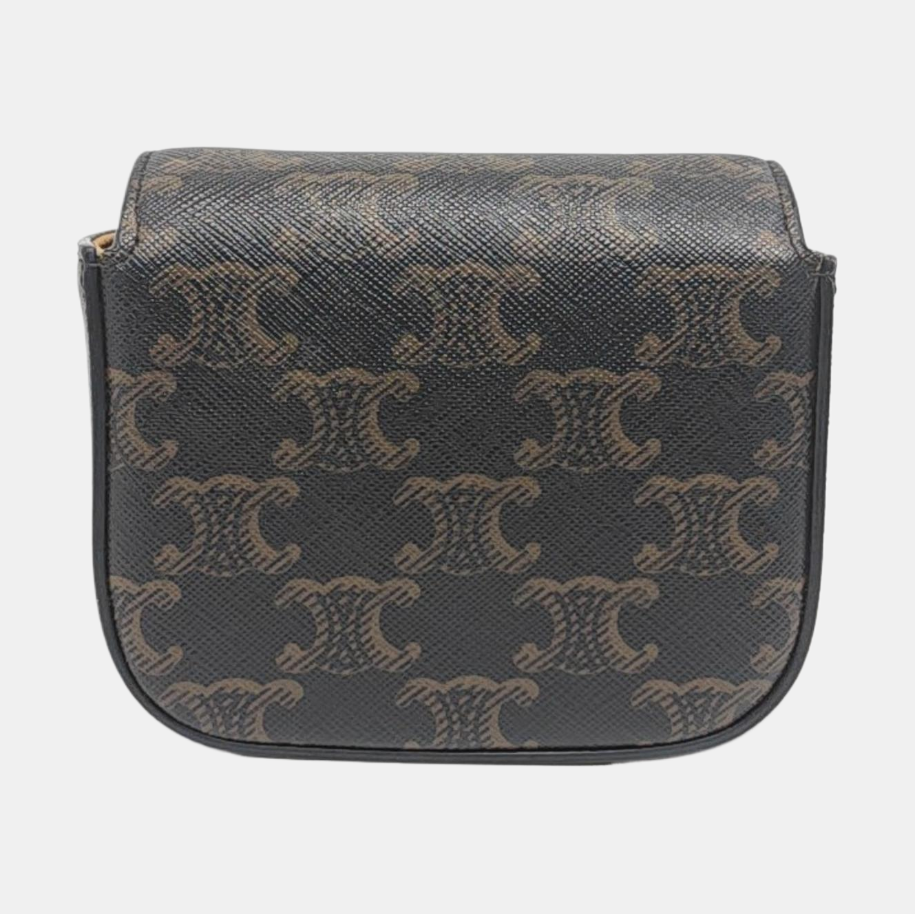 Authenticated pre-owned  TRIOMPHE Mini Coated Canvas Black - Crossbody Bag at Looply