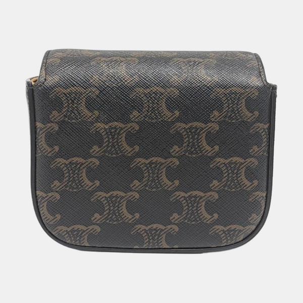 Authenticated pre-owned  TRIOMPHE Mini Coated Canvas Black - Crossbody Bag at Looply