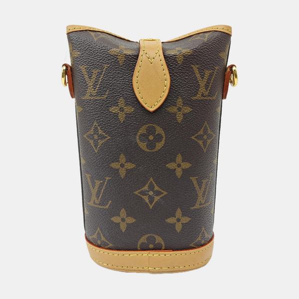 FOLD ME Monogram Coated Canvas Brown