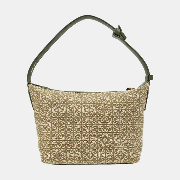 Canvas Top Handle Bag Green