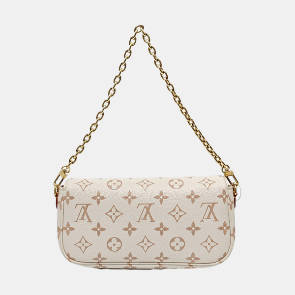 IVY Monogram Coated Canvas White