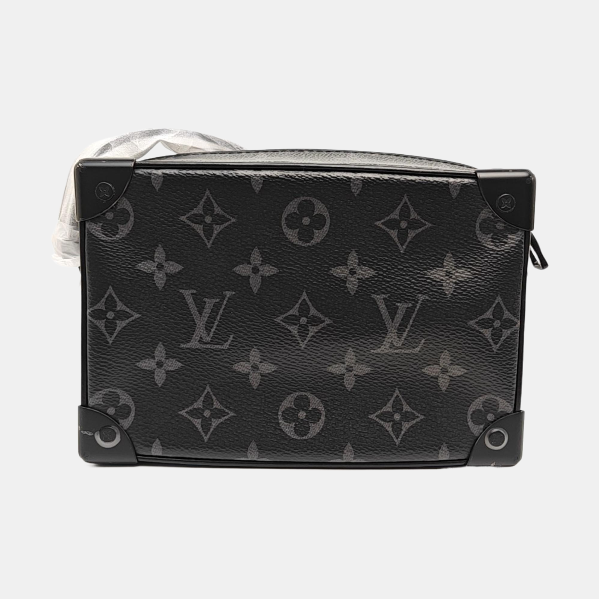 SOFT TRUNK Mini Monogram Coated Canvas Black