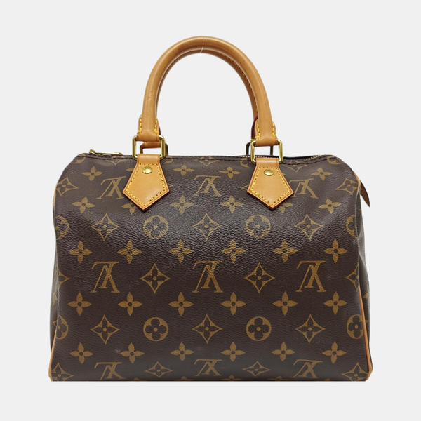 SPEEDY 25 Monogram Coated Canvas Brown