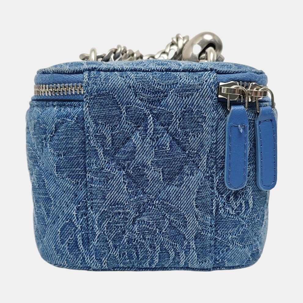 Denim Shoulder Bag Small Blue