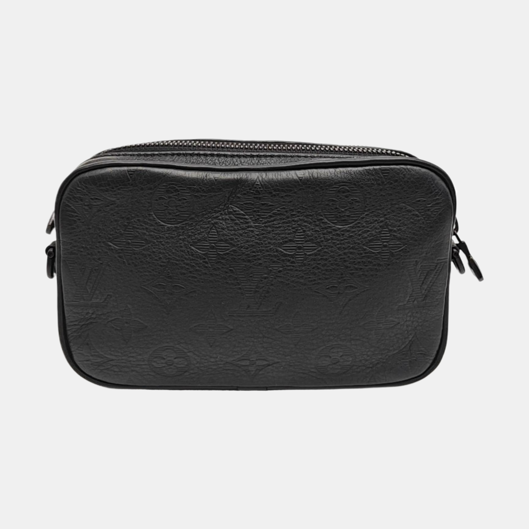 ALPHA Mini Monogram Calfskin Black