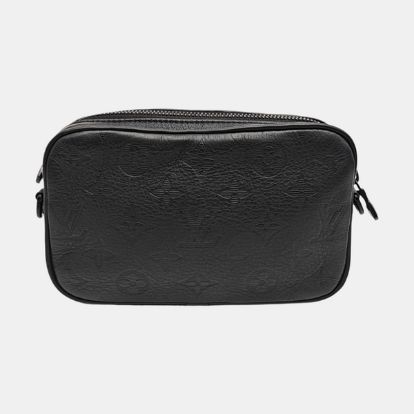 ALPHA Mini Monogram Calfskin Black