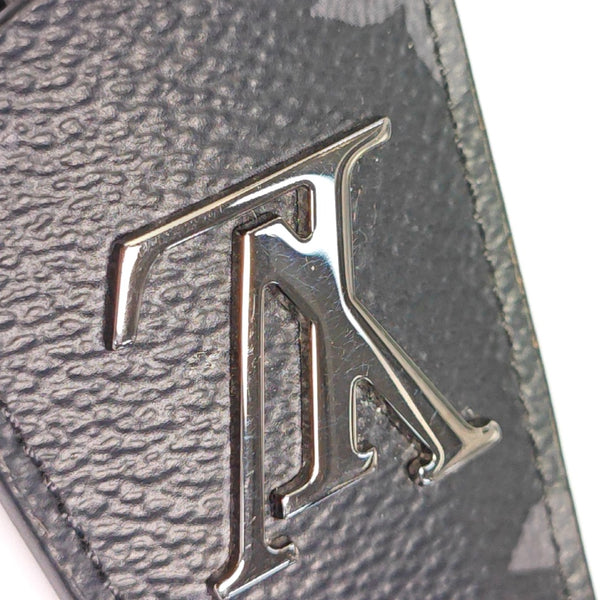 Coated Canvas Bag Charm Black