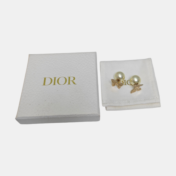 Diorelita Metal Gold Stud Earrings