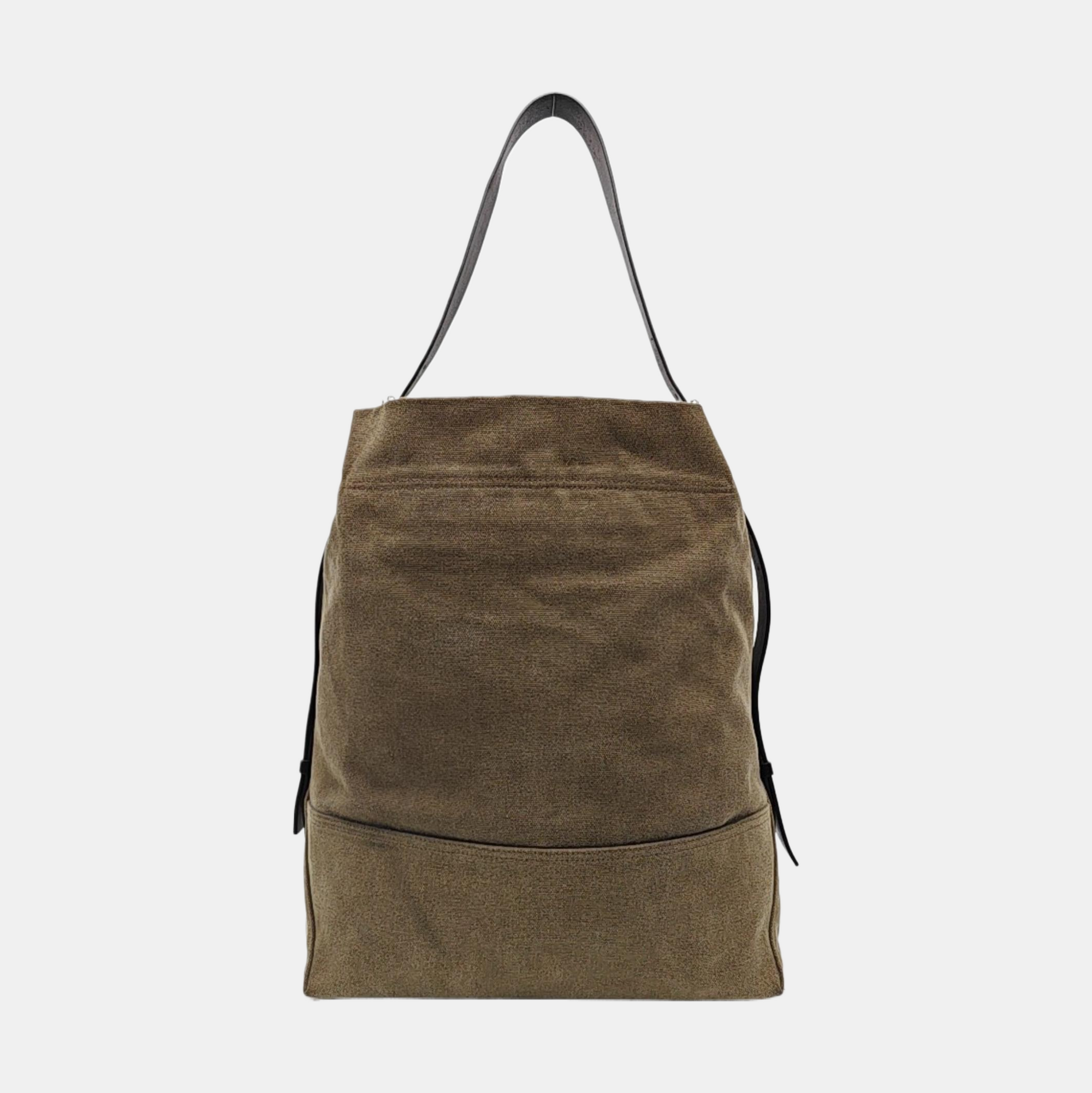 Canvas Shoulder Bag Brown
