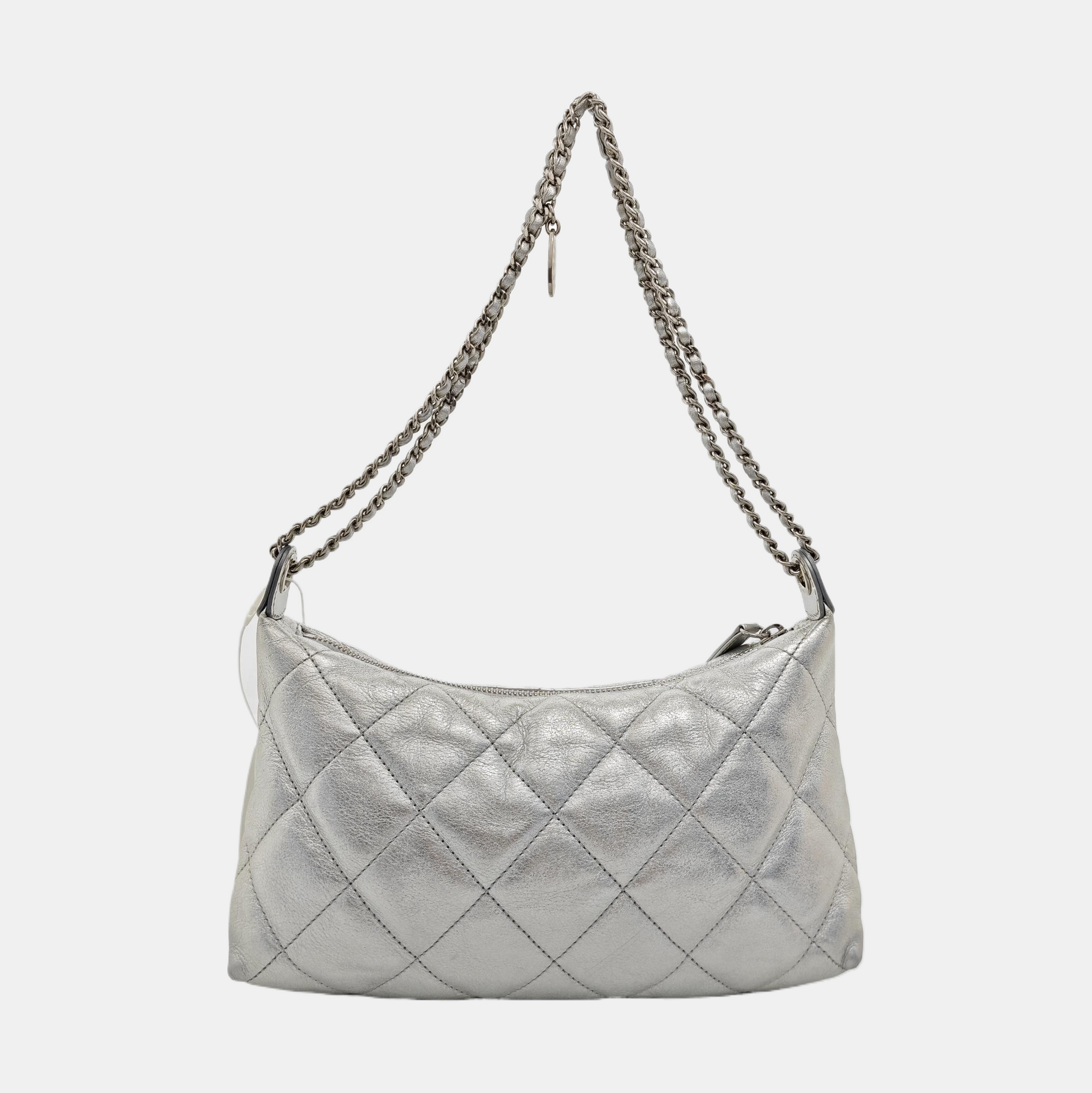 Quilted Calfskin Silver