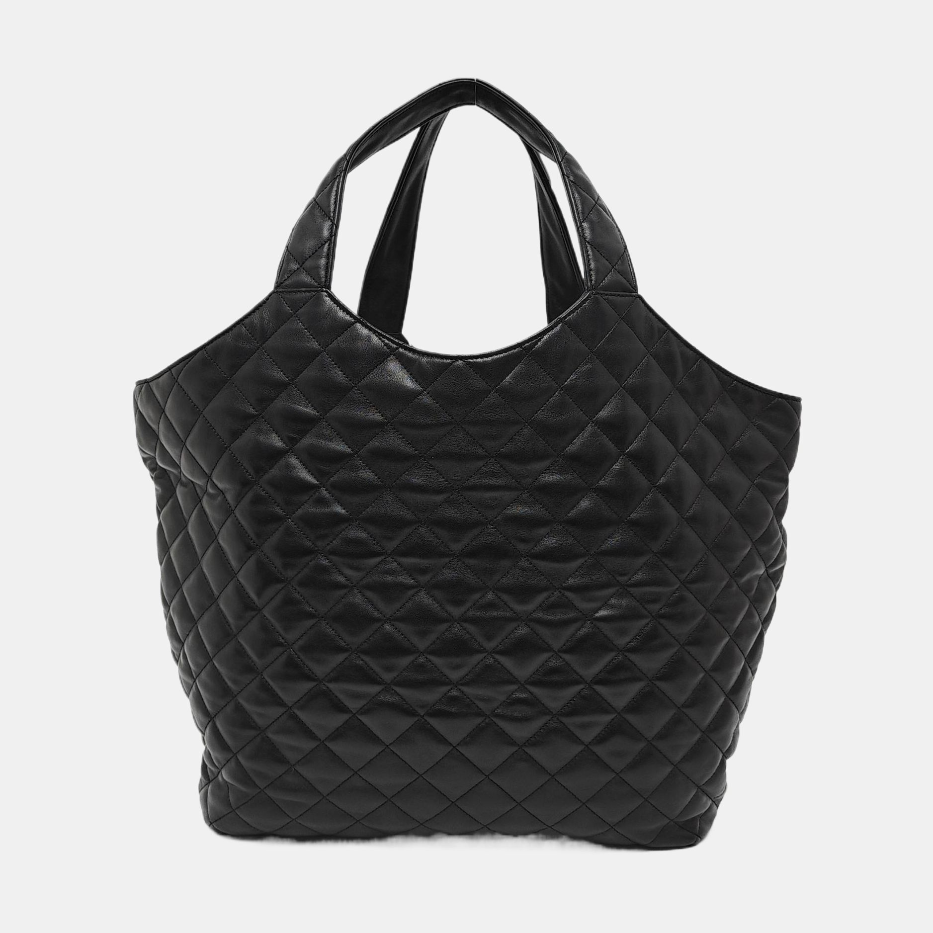 ICARE Extra Large Quilted Lambskin Black