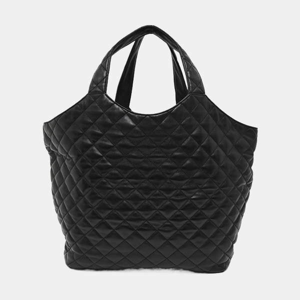 ICARE Extra Large Quilted Lambskin Black
