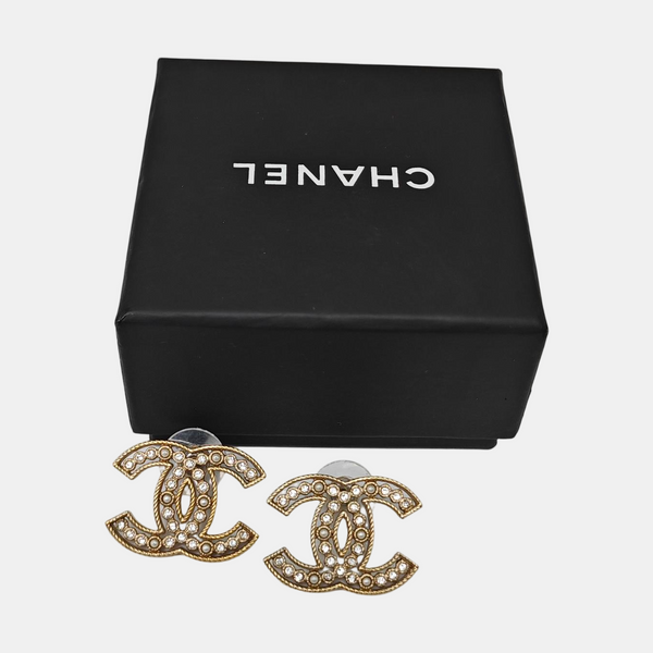 Single Earring Metal Gold Stud Earrings