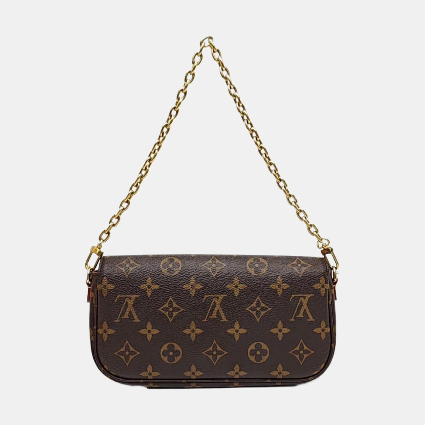 IVY Monogram Coated Canvas Brown