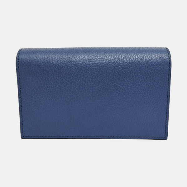 Authenticated pre-owned  Interlocking G Calfskin Blue - Shoulder Bag at Looply