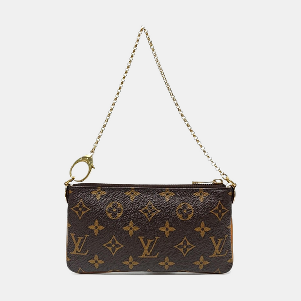 VINTAGE MILLA MM Monogram Coated Canvas Brown