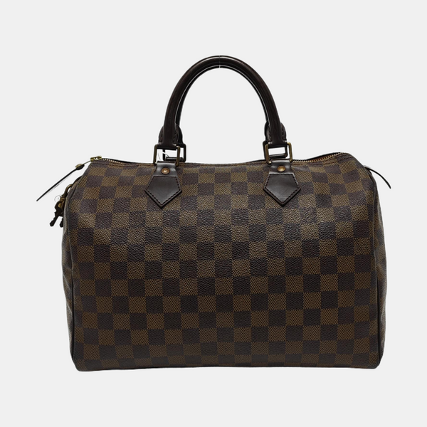 SPEEDY 30 Damier Ebene Coated Canvas Brown