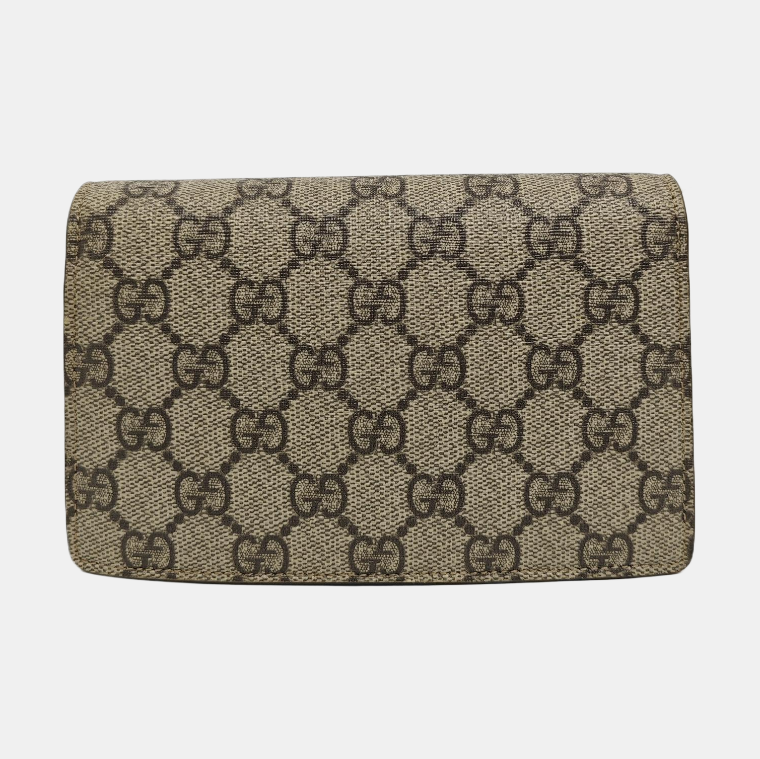 Dionysus Super Mini Monogram Coated Canvas Beige