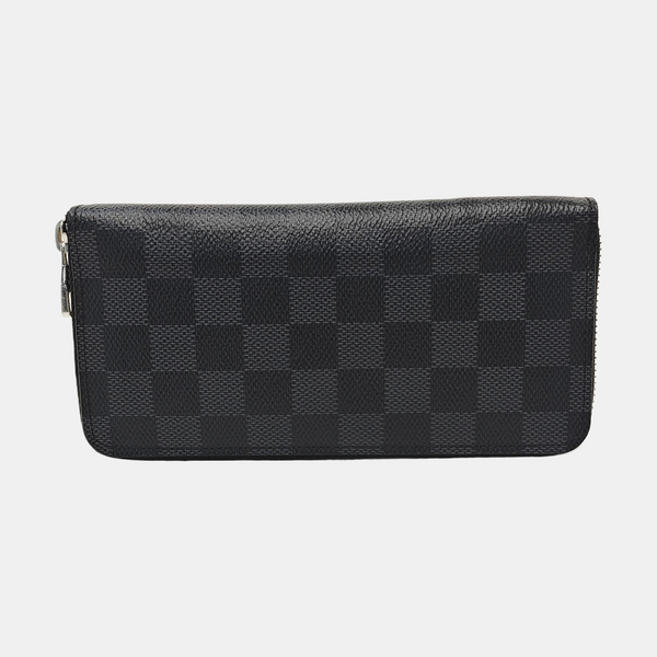 ZIPPY Damier Graphite Coated Canvas Gray