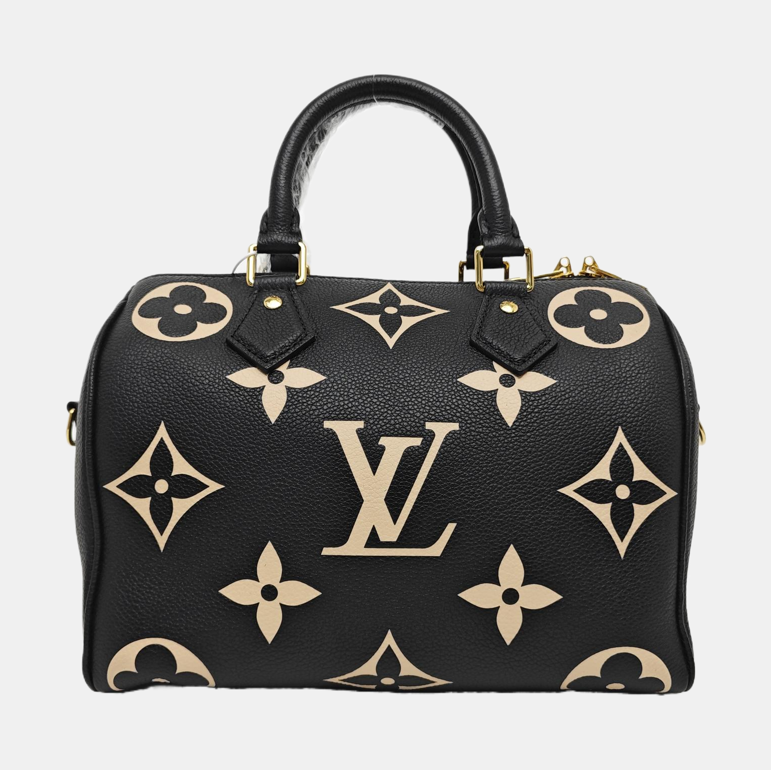 SPEEDY 25 Monogram Calfskin Black