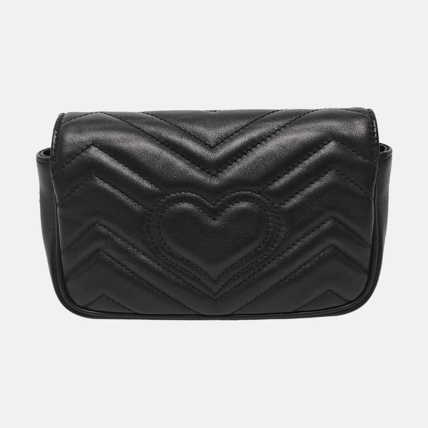 GG Marmont Mini Quilted Calfskin Black