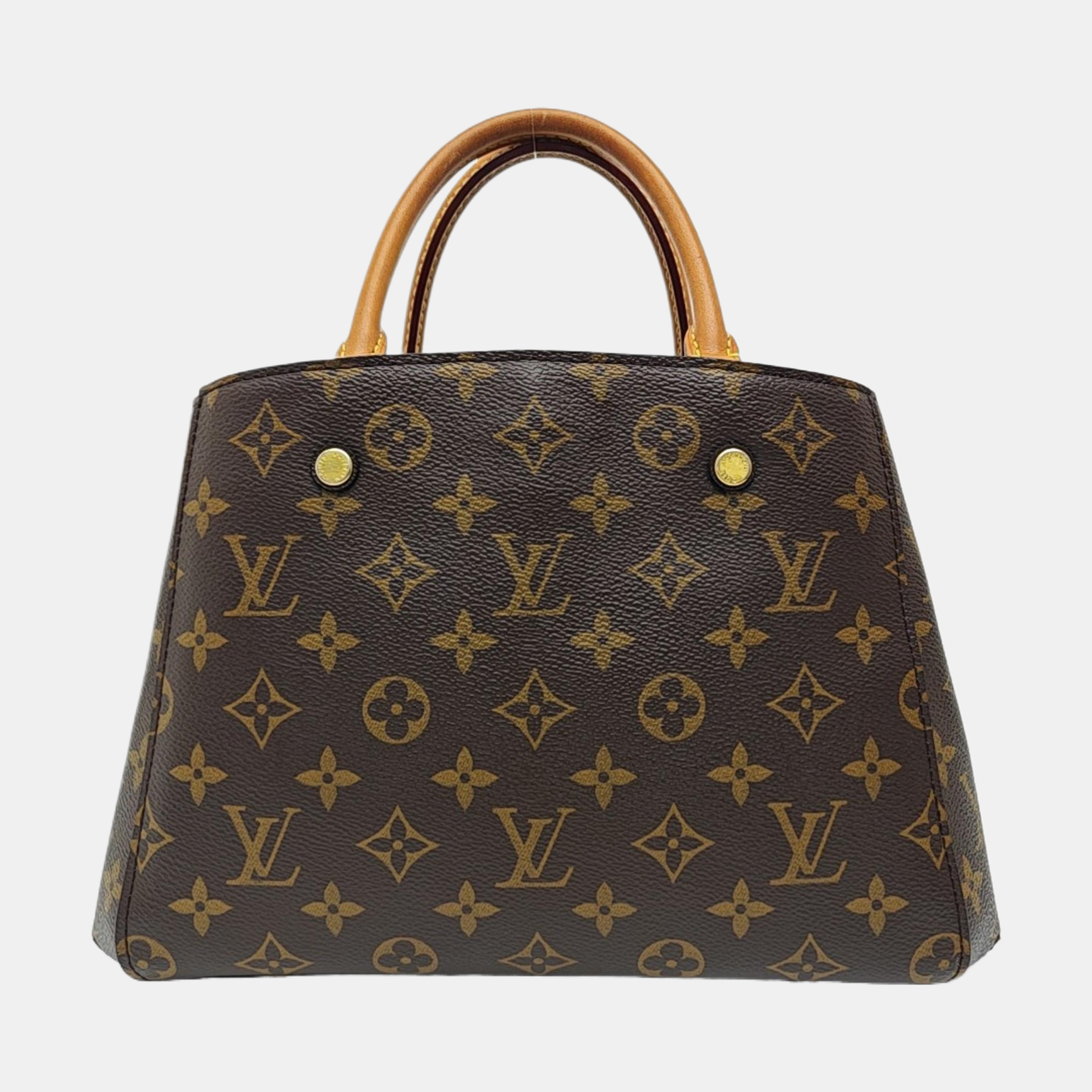 MONTAIGNE Monogram Coated Canvas Brown
