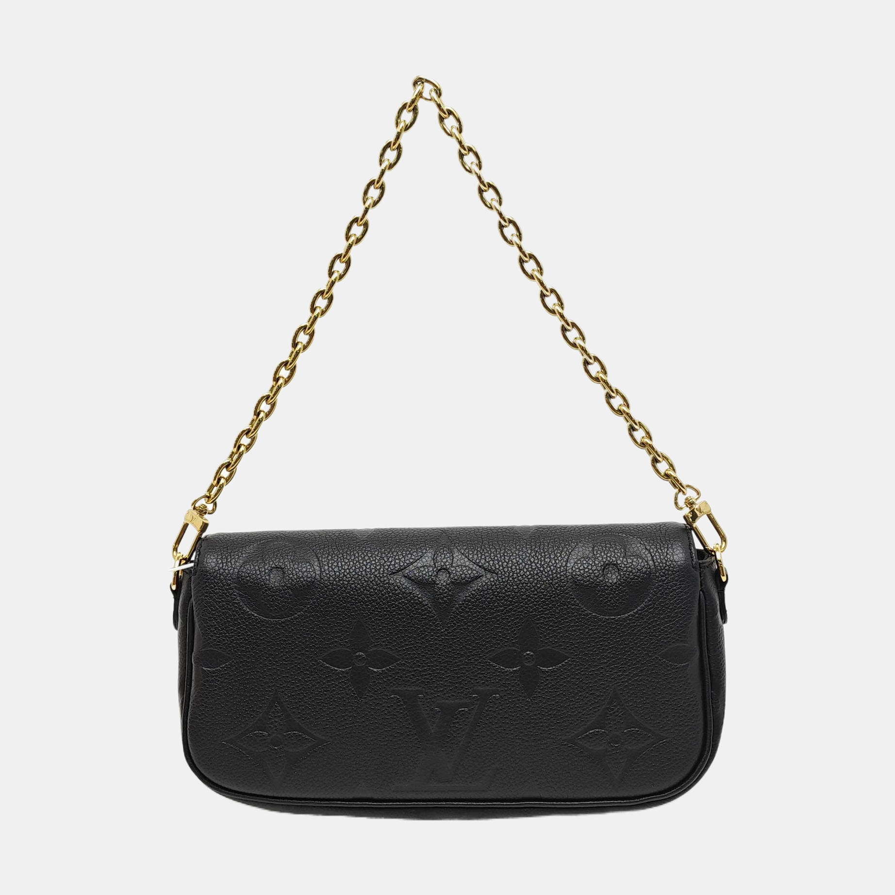 IVY Monogram Calfskin Black