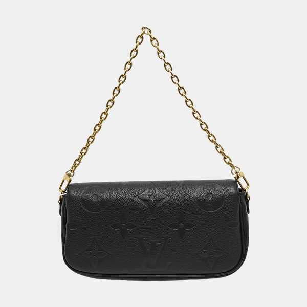IVY Monogram Calfskin Black