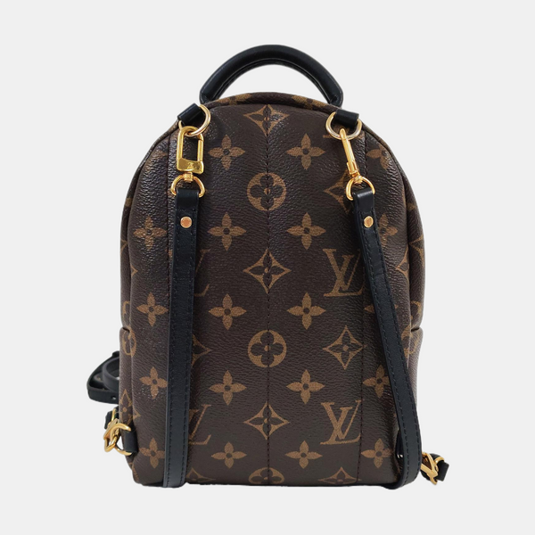 PALM SPRINGS Mini Monogram Coated Canvas Brown