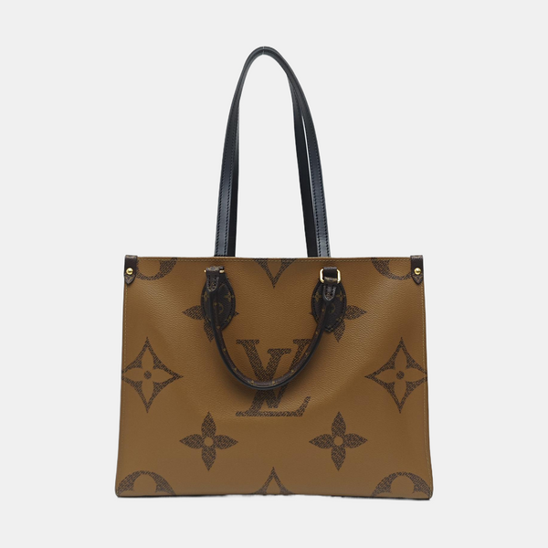 ONTHEGO MM Monogram Coated Canvas Brown