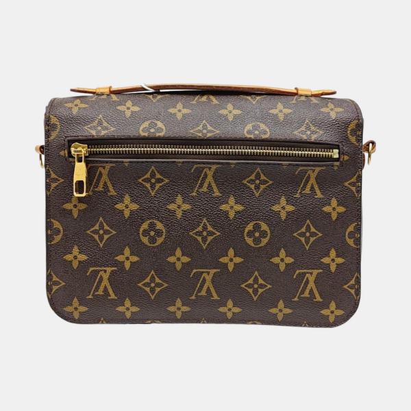 MÉTIS MM Monogram Coated Canvas Brown