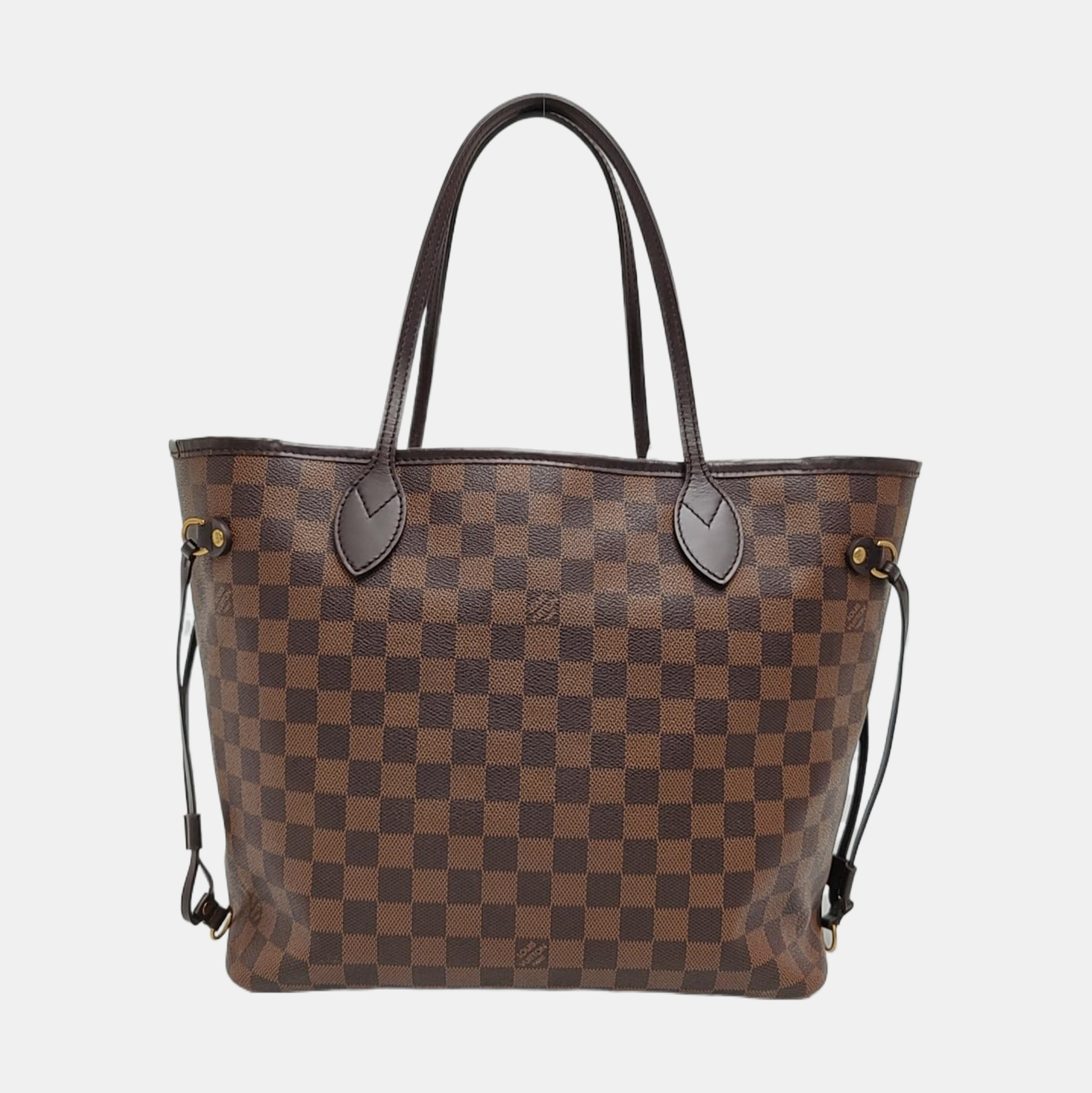 Authenticated pre-owned  NEVERFULL MM Coated Canvas Brown - Tote Bag at Looply
