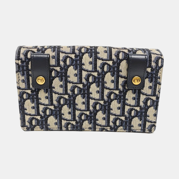 Saddle Mini Oblique Canvas Blue