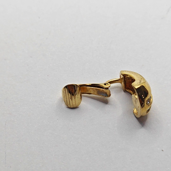 Metal Gold Clip On Earrings