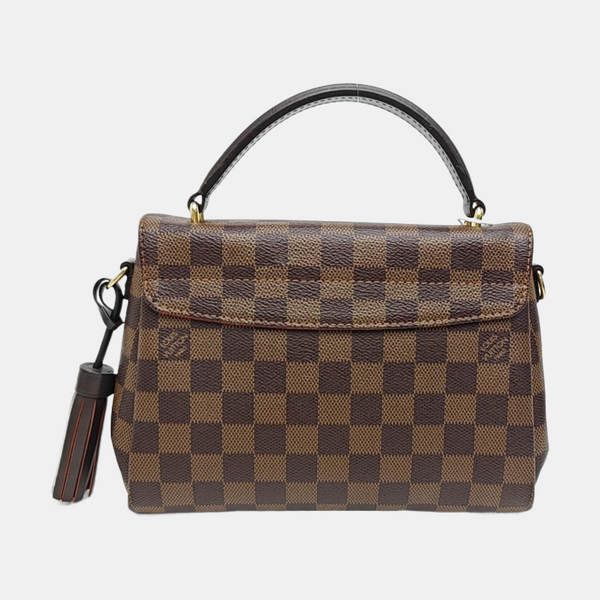 CROISETTE Damier Ebene Coated Canvas Brown