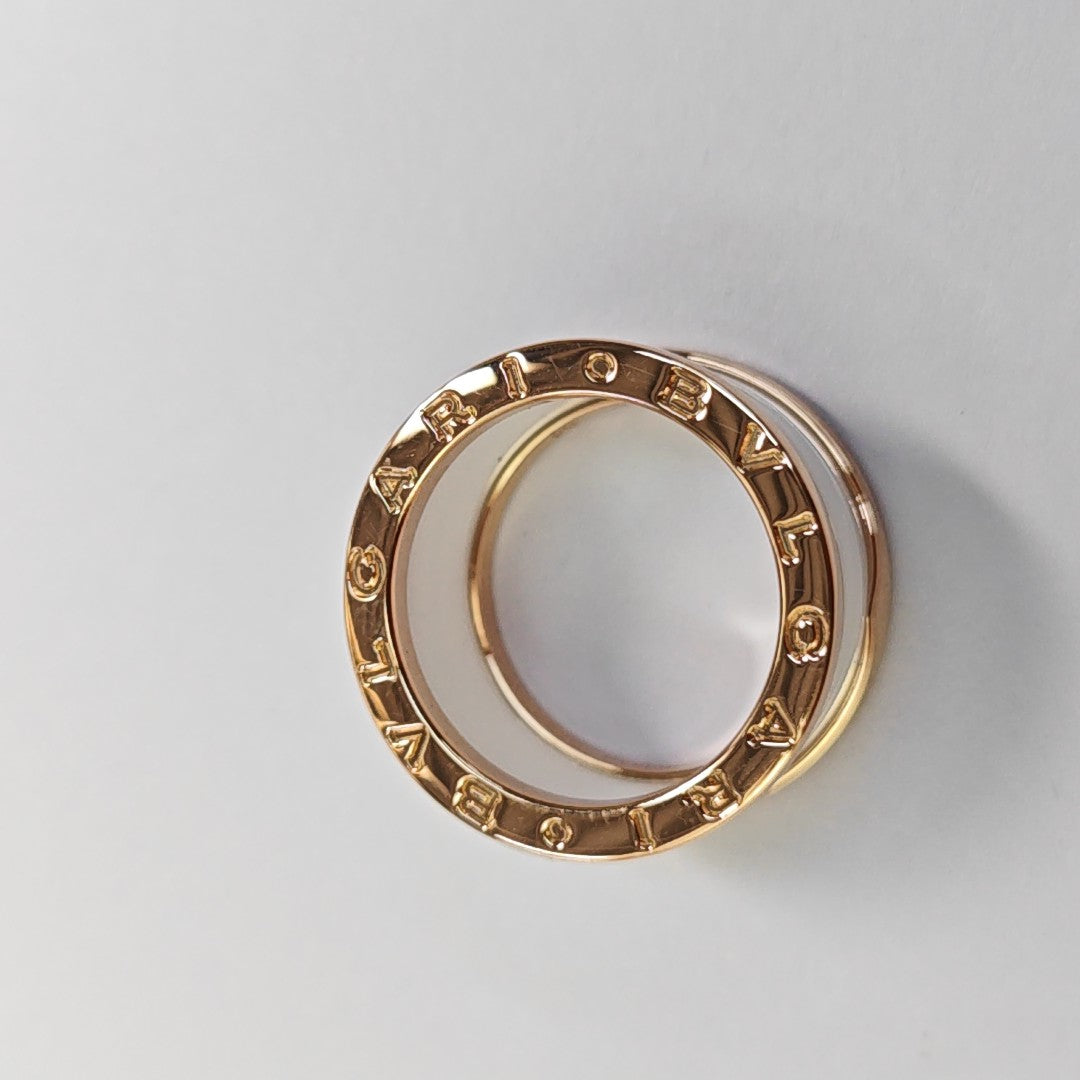 B.ZERO1 18k Rose Gold Ring EU 54