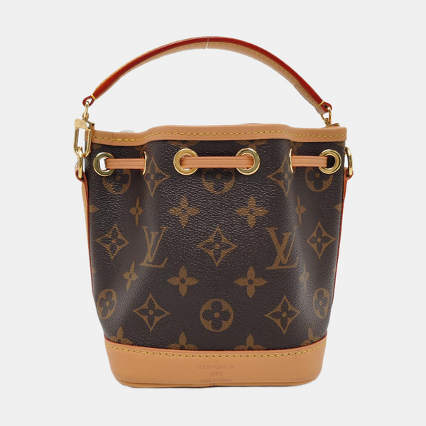 NOÉ Nano Monogram Coated Canvas Brown