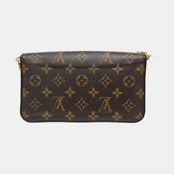 FÉLICIE Monogram Coated Canvas Brown