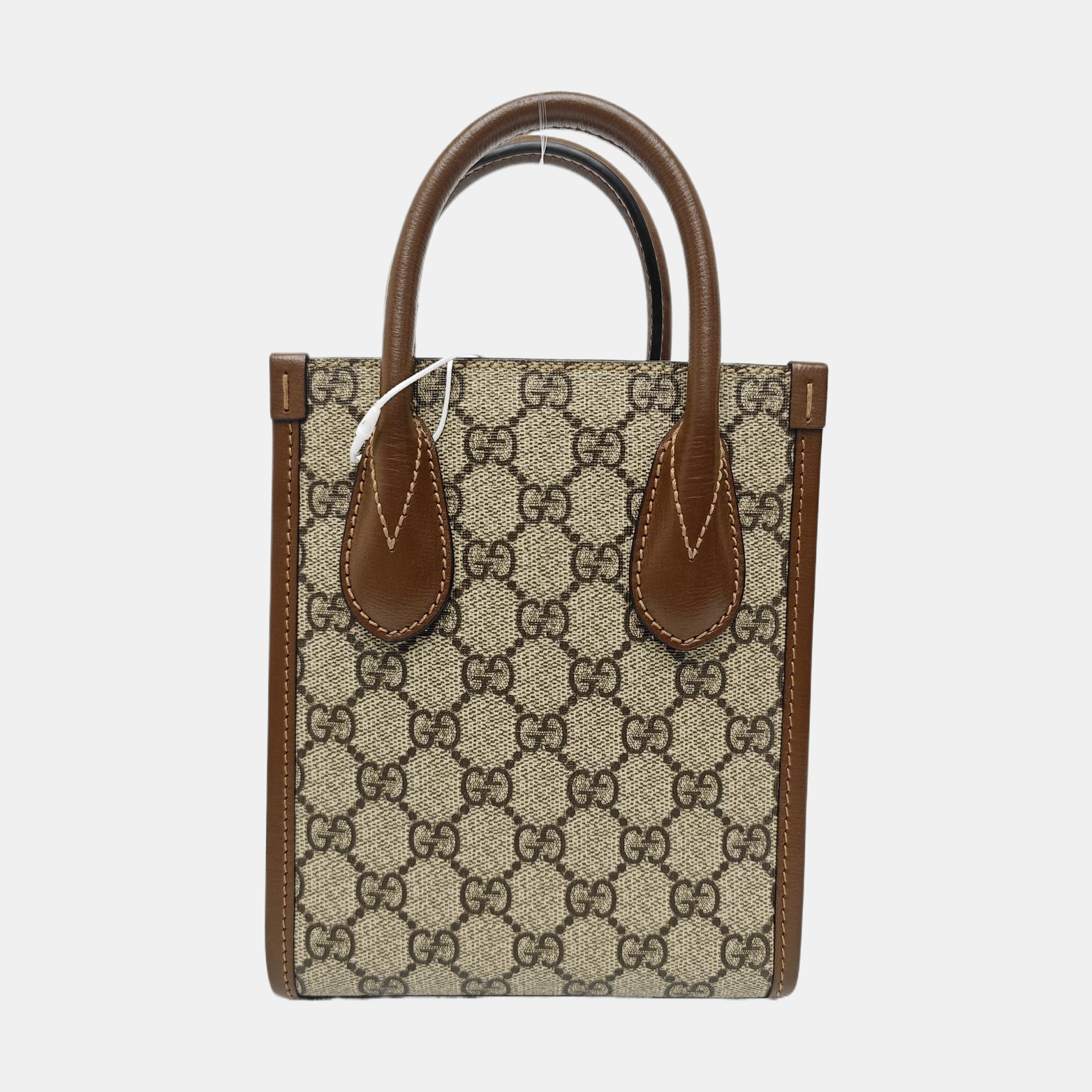 Retro Mini Monogram Coated Canvas Beige
