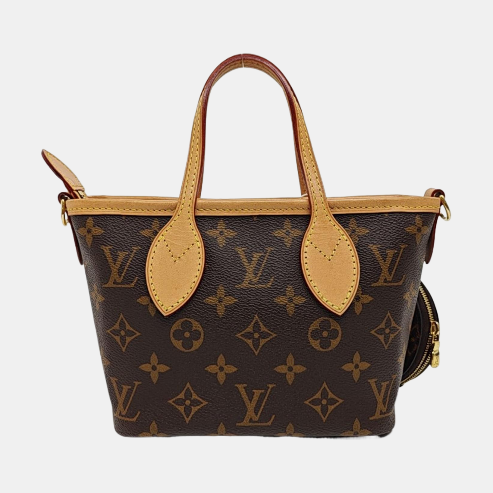 NEVERFULL BB Monogram Coated Canvas Brown