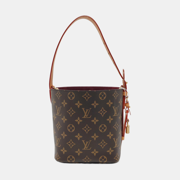 ALL IN BB Monogram Coated Canvas Brown